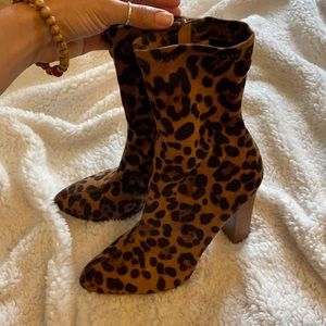 Like New Leopard Boots